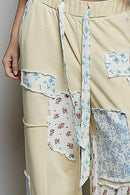 Patchwork Straight Leg Denim