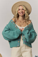 The Mabel Chunky Cardigan – Green