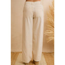 Grommet Detail High Waist Wide Leg Pants