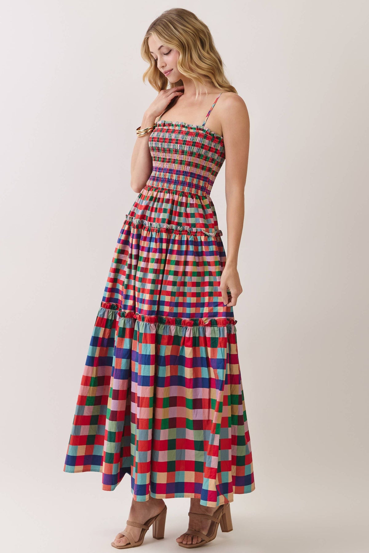 The Andie Checkered Maxi