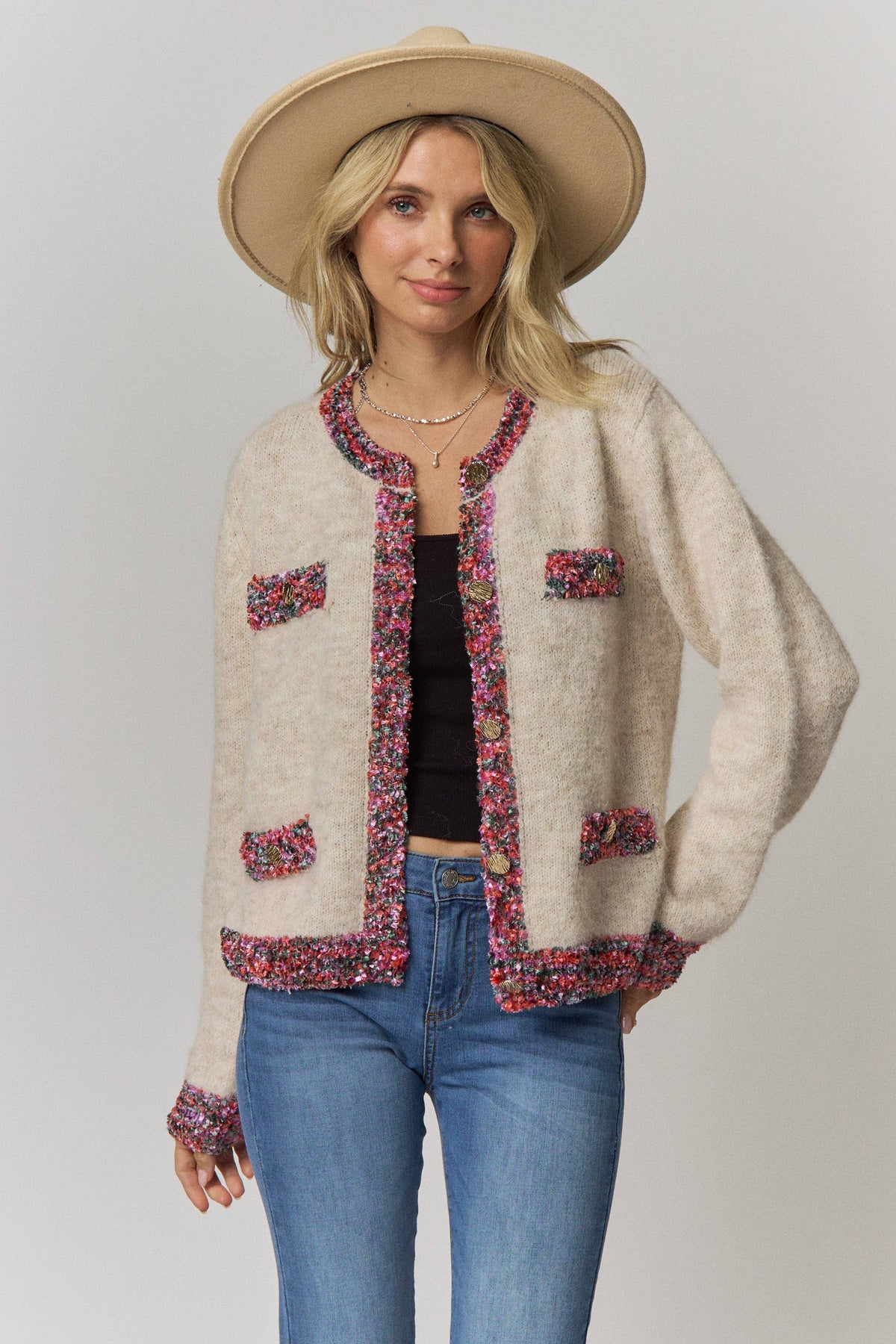 The Audrey Tweed Cardigan