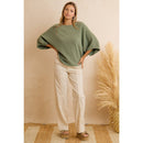 Grommet Detail High Waist Wide Leg Pants