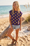 Gameday Polka Dot Sleeveless Knit Top