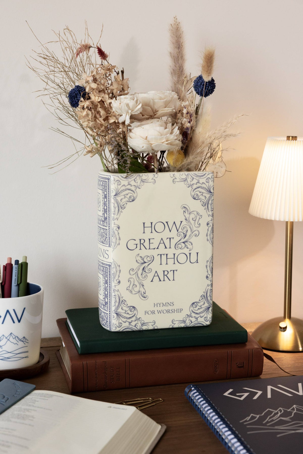Large Book Vase, Hymnal
