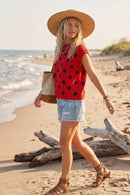 Gameday Polka Dot Sleeveless Knit Top
