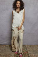 V-Neck Babydoll Knit Top