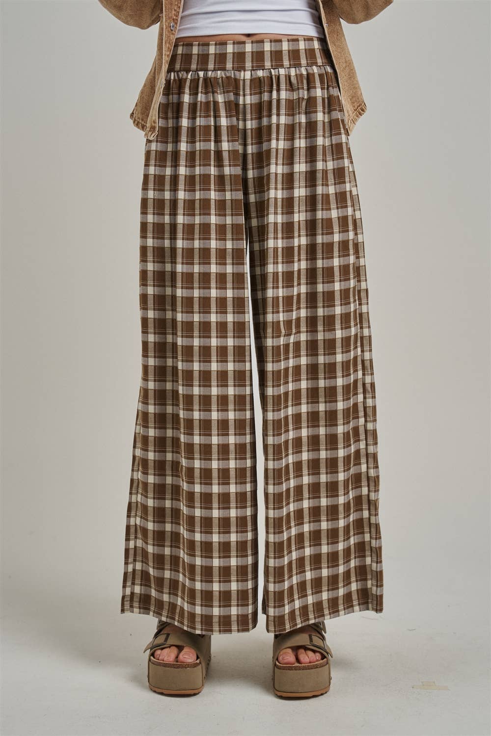 Western Plaid Boho Pants