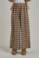 Western Plaid Boho Pants