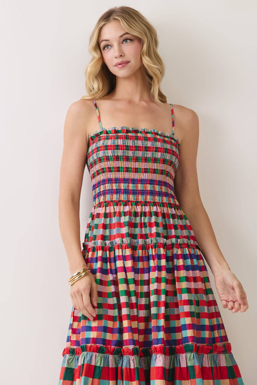 The Andie Checkered Maxi