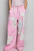 Patchwork Straight Leg Denim