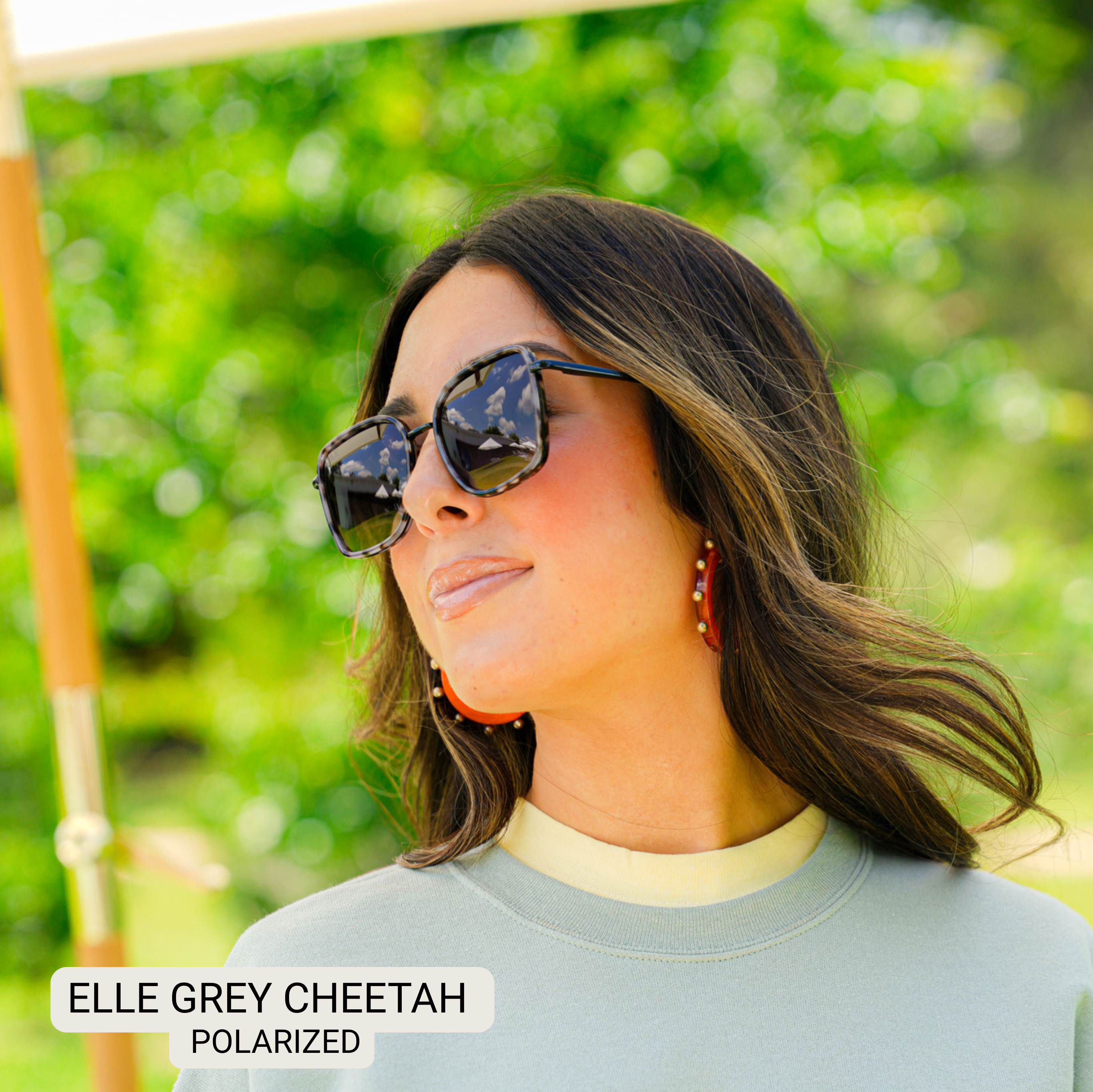 Elle - Women's Polarized Oversized Sunglasses