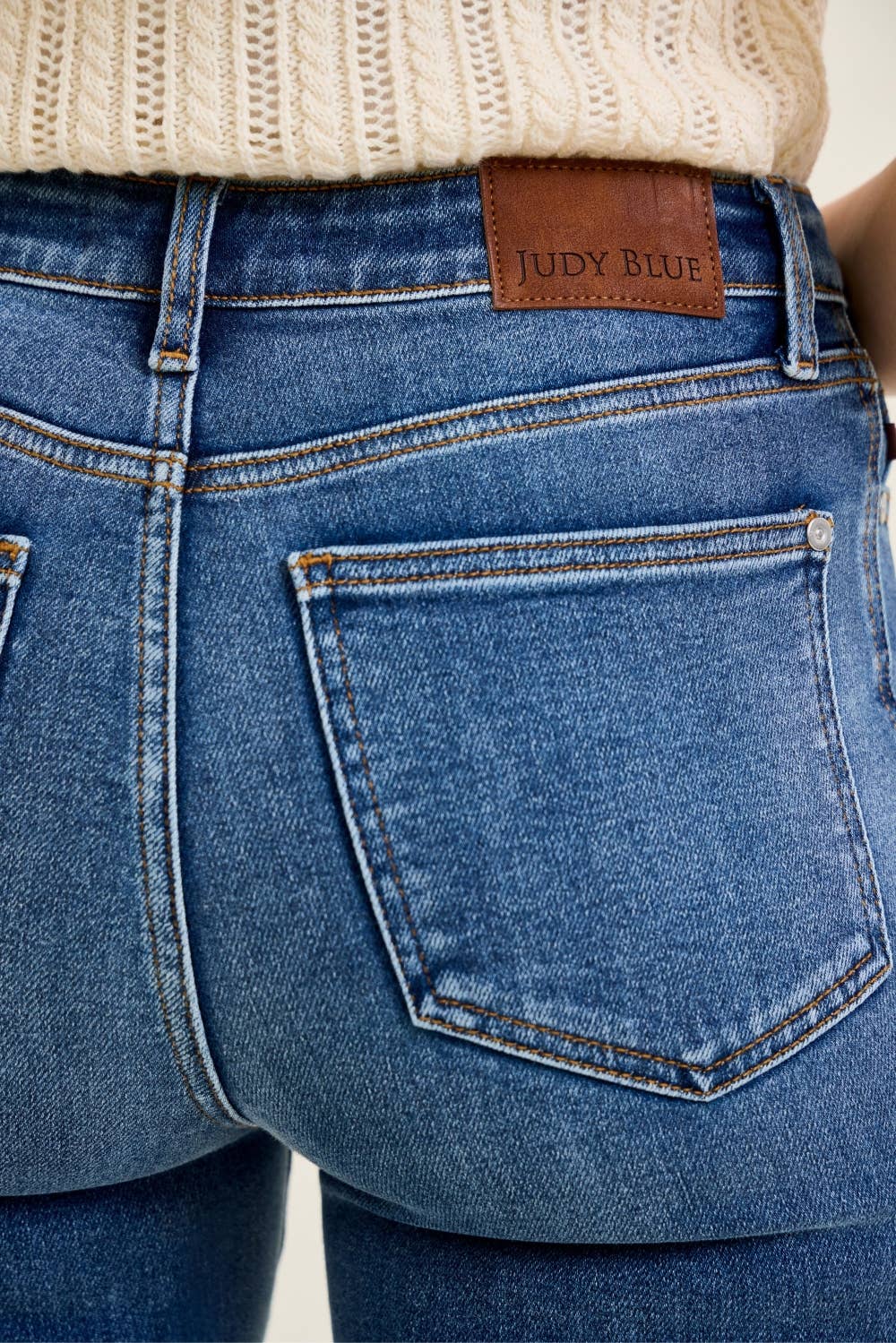 Judy Blue Charlotte High Waist Flare Jeans – Medium Wash