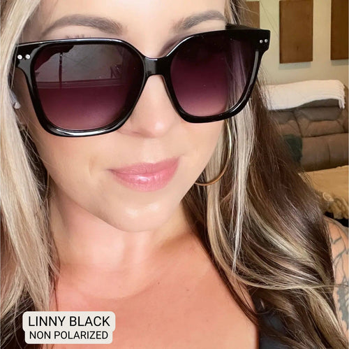 Linny - Women's Oversized Horn Frame Sunglasses