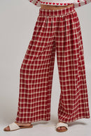 Western Plaid Boho Pants
