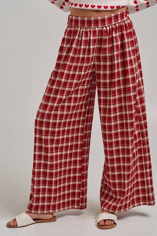 Western Plaid Boho Pants