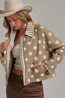 Polka Dot Canvas Jacket