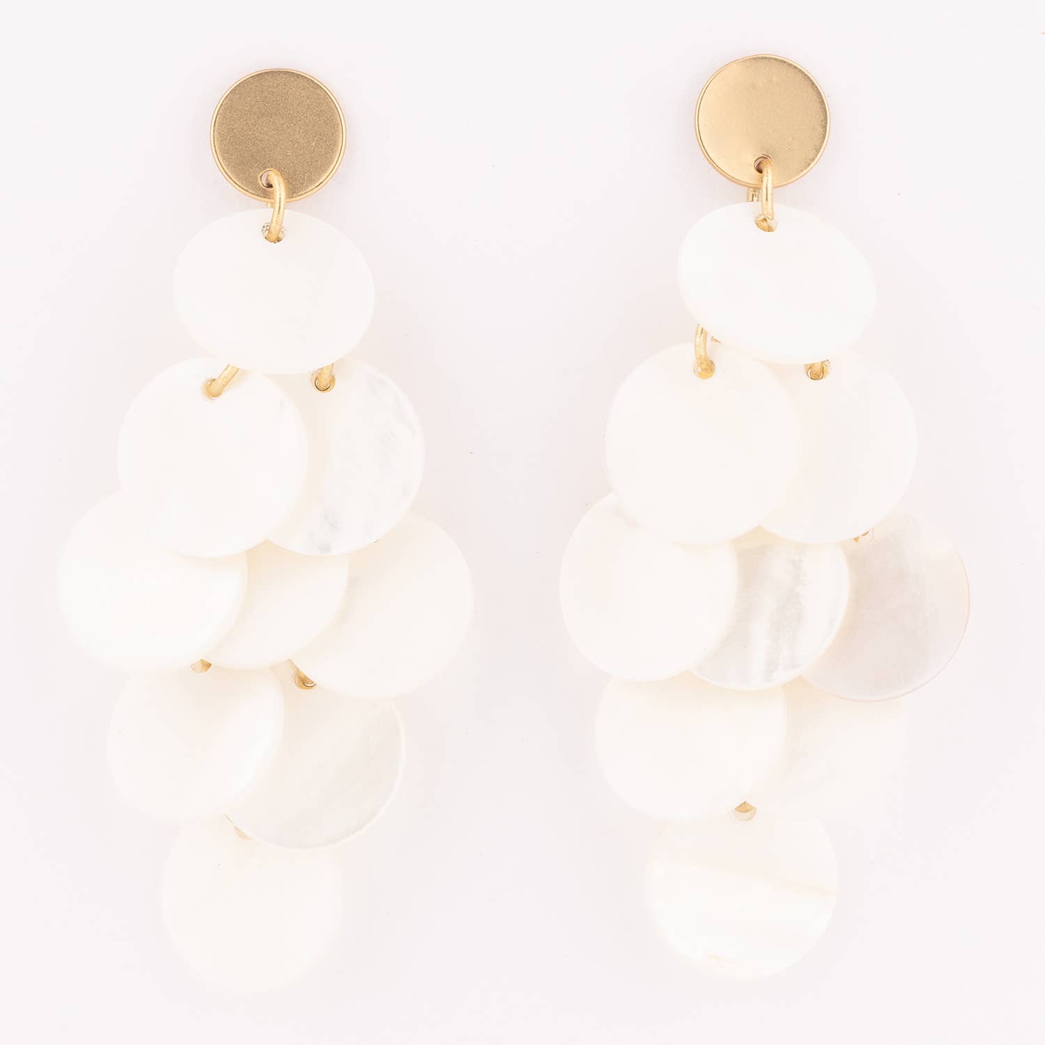 Earrings Cove White