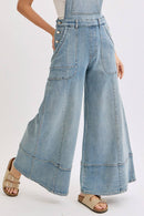 The Sedona Wide-Leg Denim Overalls