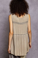 V-Neck Babydoll Knit Top