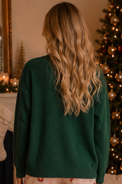 PATCHWORK MERRY HOLIDAY SWEATER