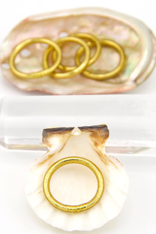 Single Thai Buddhist Temple Rings, Rush, Colorful Kumlai