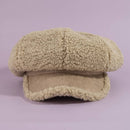 Sherpa Fleece Baker Boy Cap