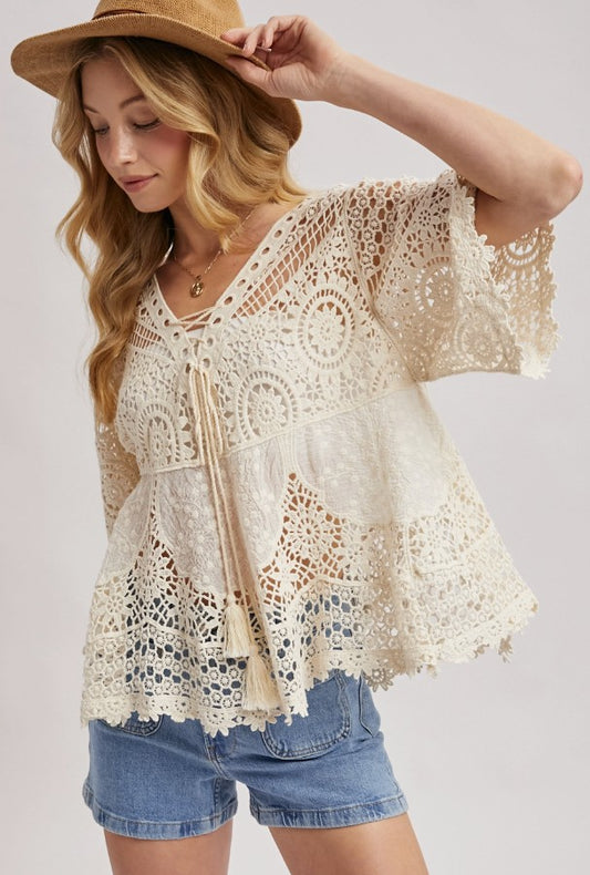 Callie Cream Boho Top (Copy)