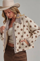 Polka Dot Canvas Jacket