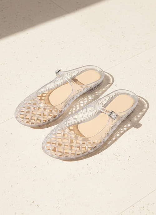 Nemo Jelly Mary Jane Flats – Brown