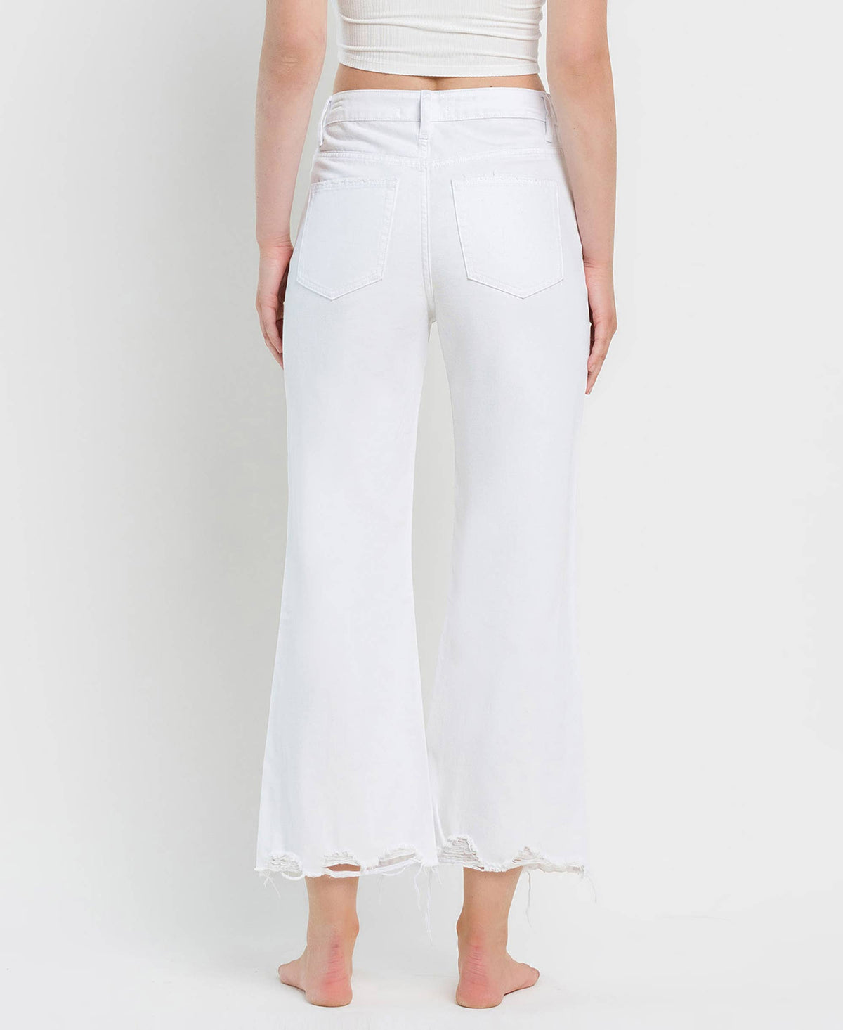 Vintage '90s Super High Rise Crop Flare Jeans