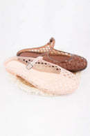 NEMO Jelly Mary Jane Flats Woven Lattice Mesh Shoes