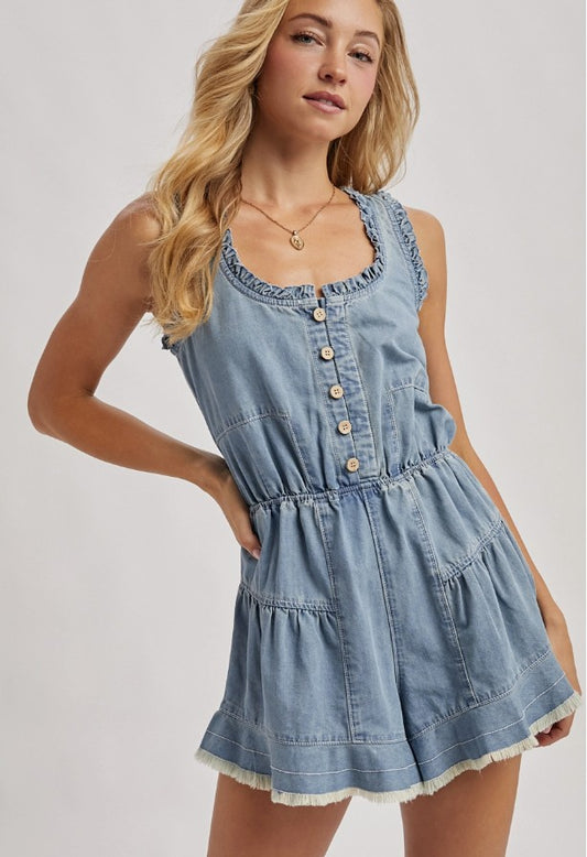 Katelyn Denim Romper