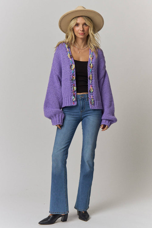 The Mabel Chunky Cardigan – Green