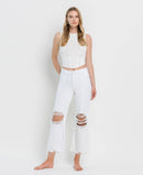 Vintage '90s Super High Rise Crop Flare Jeans