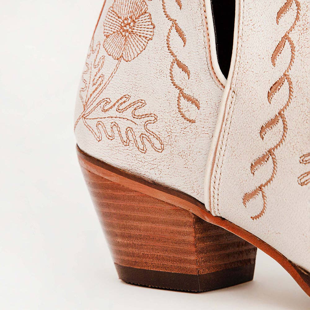 Loyal West Southwest Booties – White