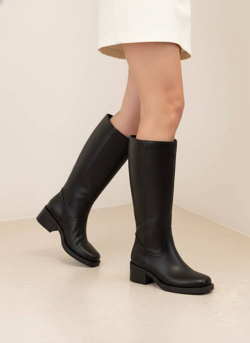 BELVIN all Boots Low Block Heel Versatile Everyday Style