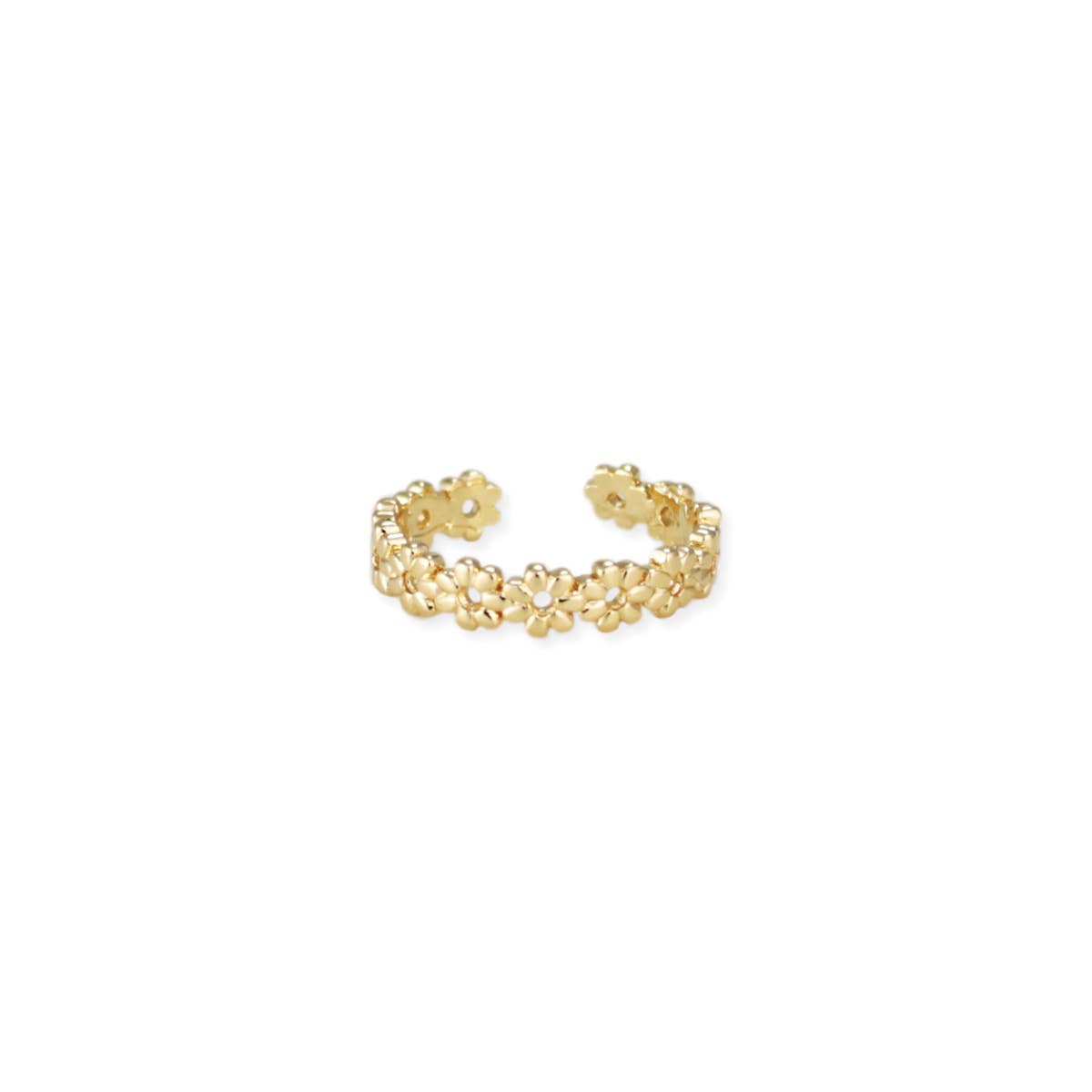 Daisy Chain Gold Adjustable Toe Ring