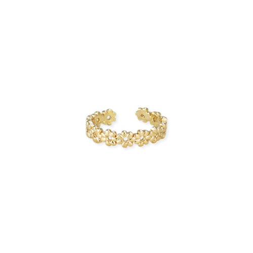 Daisy Chain Gold Adjustable Toe Ring