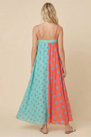 Polka Dot Chiffon Maxi Dress