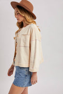 BUTTON DOWN BOXY KNIT CARDIGAN