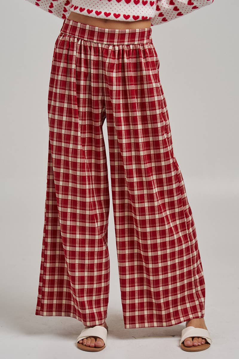 Western Plaid Boho Pants