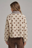 Polka Dot Canvas Jacket