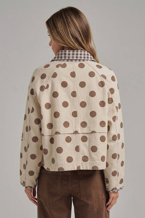 Polka Dot Canvas Jacket