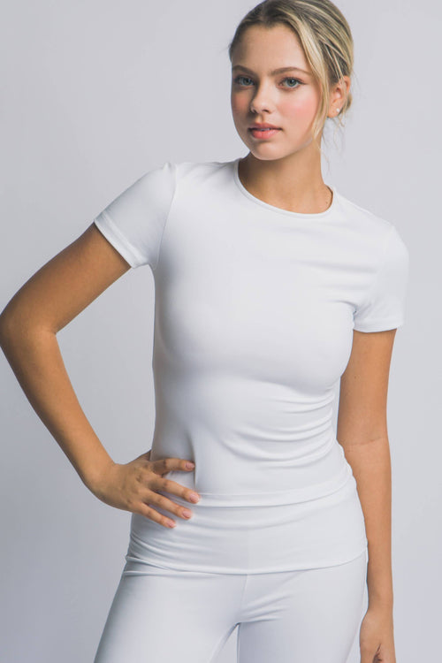 0120 Fitted, Short-sleeve Active Top SI-29392