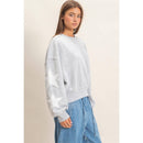 Star Patch Sleeve Sweatshirt
