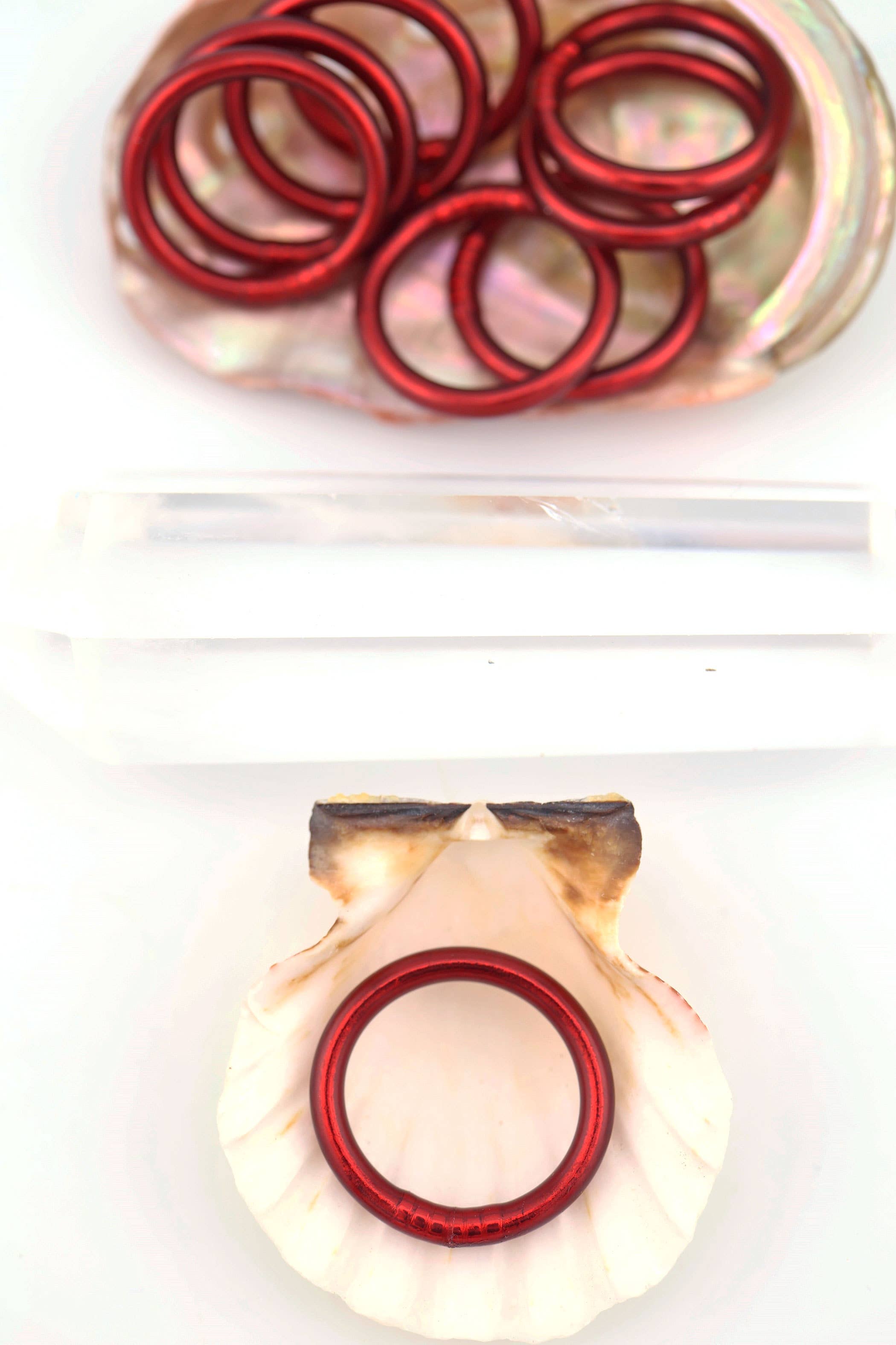 Single Thai Buddhist Temple Rings, Rush, Colorful Kumlai