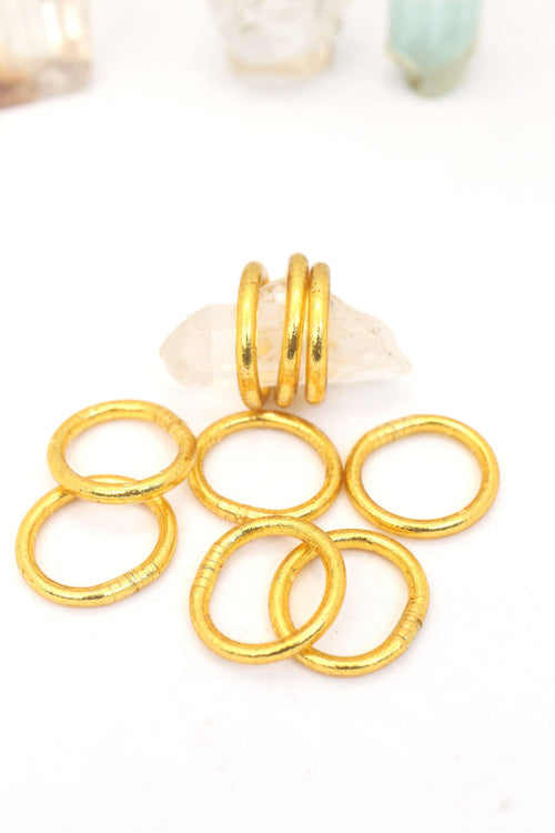 Single Thai Buddhist Temple Rings, Rush, Colorful Kumlai