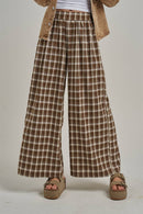 Western Plaid Boho Pants