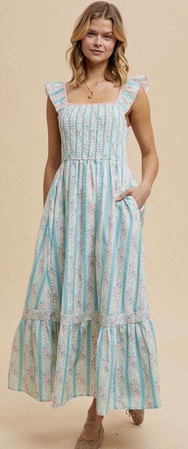 Brooklyn Vintage Floral Maxi Dress